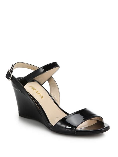 prada black wedges|prada wedges for women.